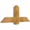 Ekena Millwork Eugene Rough Sawn Timber Gable Bracket, Western Red Cedar, 48"W x 20"H x 4"D x 6"F, 10/12 Pitch GBW048X20X0406EUG00RWR - alternate 2